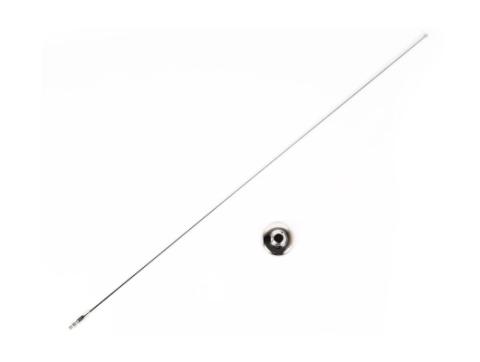 Antenna Kit Mast/Base Cover Stainless Steel 97-06 Wrangler TJ/LJ Rugged Ridge