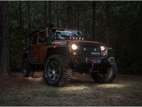 Light Kit Rock Crawler 4-Piece White 07-18 Jeep Wrangler JK Rugged Ridge