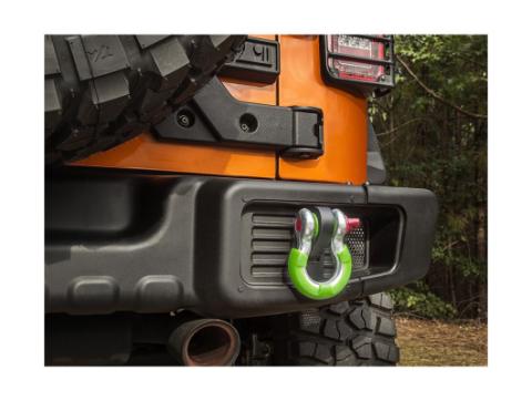 D-Ring Shackle Isolator Kit Green Pair 3/4 Inch Rugged Ridge