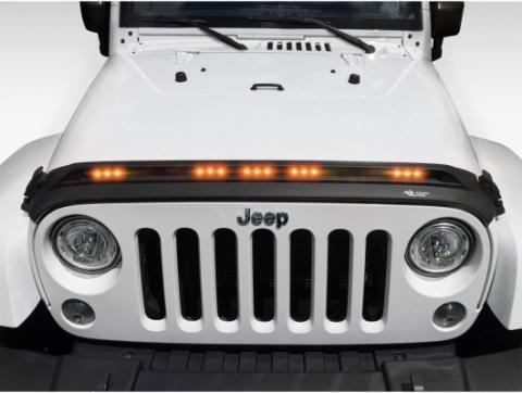 Lightshield Hood Guard Black 07-18 Jeep Wrangler JK Rugged Ridge