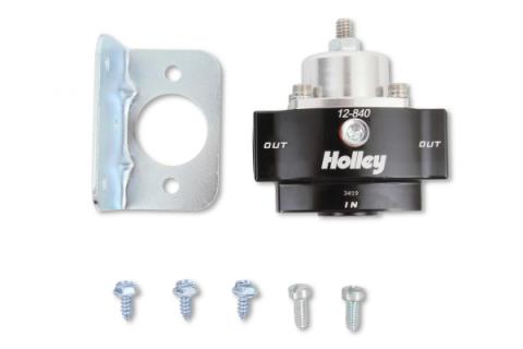 HP Billet Carbureted Fuel Pressure Regulator Inlet Size 3/8 inch NPT Street/strip Carbureted Applications Two Port Adjustable from 4.5 to 9 PSI Holley