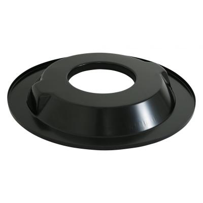 Finned Vintage Style Air Cleaner 14 Diameter X 3 Tall Round 4150 &amp; 4160 Carburetors w/5.125 Diameter Neck Black Finned Air Cleaner Assembly Premium Element Die-Cast Aluminum Holley