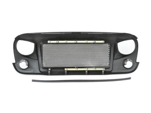 Spartan Grille Satin Black 07-18 Jeep Wrangler JK Rugged Ridge
