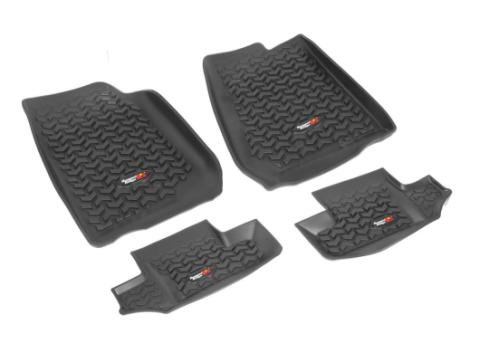 All Terrain Floor Liner Rear Black Jeep Rugged Ridge
