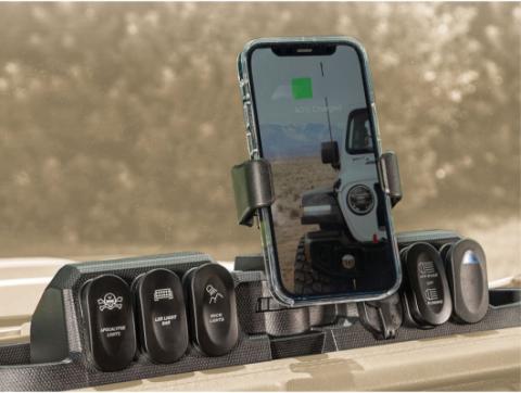 Dash Mount Pod W/ Switches Black Jeep Rugged Ridge