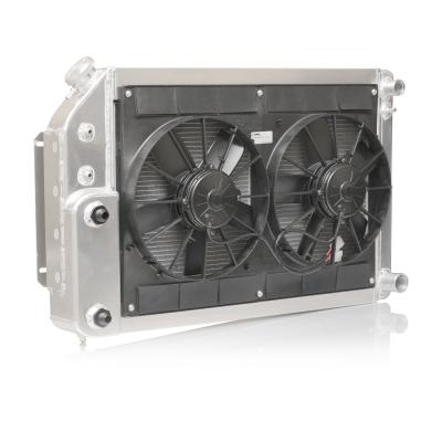 Chevrole Camaro Pontiac Firebird 67-69 2 Pass Extruded Tube Radiator Module LS 13 Plate w/EOC PSC w/Dual 11 in Spal Fans