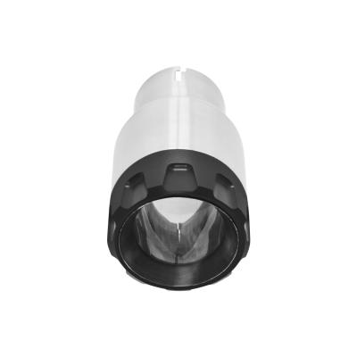Exhaust Tip Exhaust Tip 3.50 Inch Angled Brushed Ss/Black Alum Fits 2.50 In Tubing-Clamp On Flowmaster