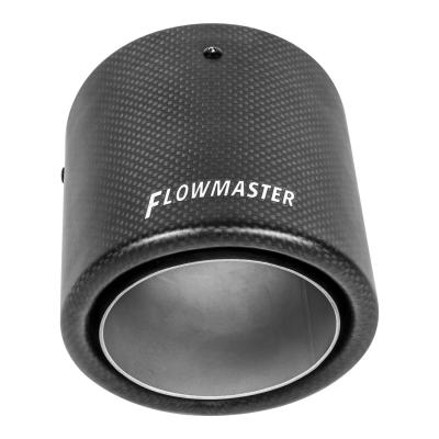 Exhaust Tip Exhaust Tip 4 Inch Rolled Angle Carbon Fiber Fits 2.5 Inch Tubing Weld On Flowmaster