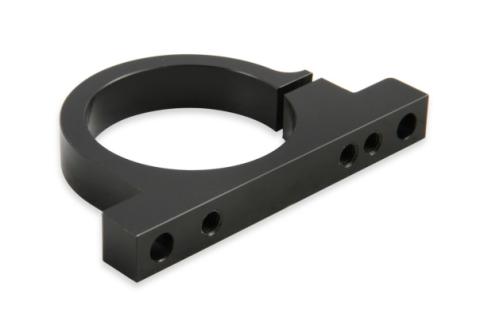 Black Mounting Bracket HP and VR Series Billet Fuel Filters Fits 175, 260, and 460 GPH VR Series Billet Fuel Filter and EFI Filter/regulator 50.3 Mm I.D Mounting Bracket Thru-Bolt Holes C/l to C/l = 3.150 &amp; Use W/ 1/4 Mounting Bolts Holley