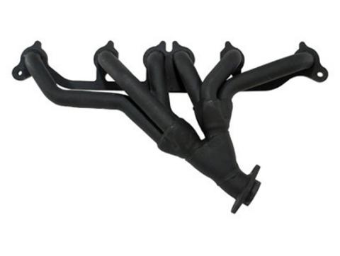 Exhaust Header Kit Steel Black 91-98 Jeep XJ/ZJ/YJ/TJ 4.0L Rugged Ridge