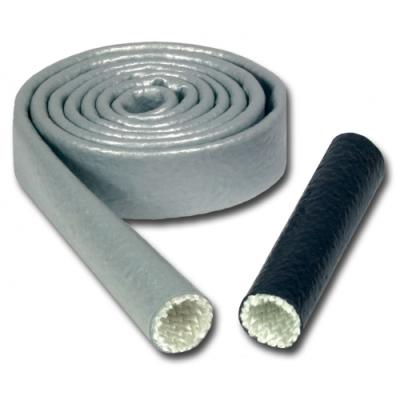 Heat Sleeve 1 Inch x 50 Foot Braided Fiberglass 500-2200 Degree F Black Thermo Tec
