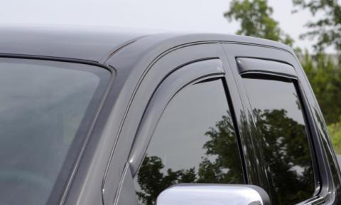 In-Channel Ventvisor Side Window for 2004-2012 GMC Canyon/Chevrolet Colorado Crew Cab Pickup Smoke In-Channel 4 Piece AVS