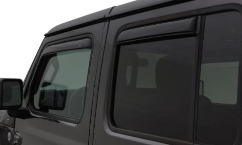In-Channel Ventvisor Side Window for 2007-2018 Jeep Wrangler and More Smoke In-Channel 4 Piece AVS