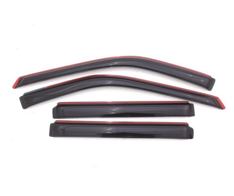 In-Channel Ventvisor Side Window for 2011-2019 Ford Explorer Smoke In-Channel 4 Piece AVS