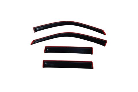 In-Channel Ventvisor Side Window for 2018-2024 Chevrolet Traverse Smoke In-Channel 4 Piece AVS