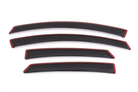 In-Channel Ventvisor Side Window for 2013-2020 Ford Fusion Smoke In-Channel 4 Piece AVS
