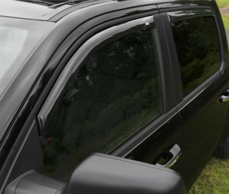 In-Channel Ventvisor Side Window for 2019-2024 Ram 1500 Crew Cab Pickup Smoke In-Channel 4 Piece AVS