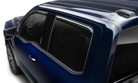 In-Channel Ventvisor Side Window for 2015-2025 Ford F-150 and More SuperCrew Cab Pickup Smoke In-Channel 4 Piece AVS