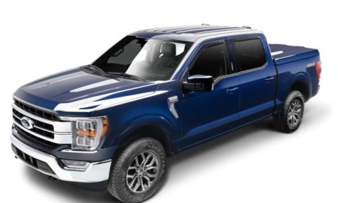 In-Channel Ventvisor Side Window for 2015-2025 Ford F-150 and More SuperCrew Cab Pickup Smoke In-Channel 4 Piece AVS