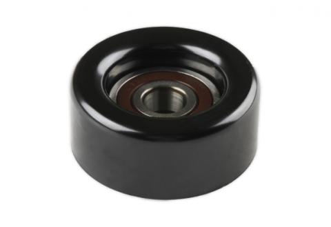 LS High-Mount A/C Accessory Drive Kit Includes SD7 A/C Compressor, Tensioner, &amp; Pulleys- Black Finish Passenger's Side A/C Bracket Includes SD7 A/C Compressor, Tensioner, &amp; Pulleys Holley