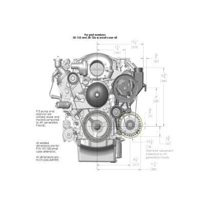 Low-Mount LS Complete Accessory Drive System (alt, P/S &amp; A/C) Includes SD7 A/C Compressor, Alternator, P/S Pump, Tensioner, Belt, &amp; Pulleys Holley