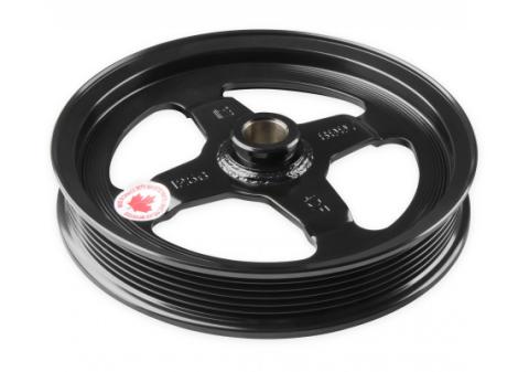 Mid-Mount Race Accessory System-Black Finish LS Engine Drive Includes Alternator, P/S Pump, Tensioner, Crank Damper, Belt, &amp; Pulleys Holley