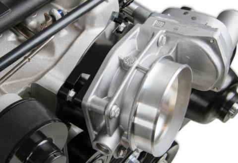 Premium Mid-Mount Complete Accessory System GM Gen V LT5 Dry Sump Engines Black Finish Complete GM Gen V LT5 Accessory Drive System W/ Alt, P/S, A/C, Water Pump, Belts, and Hardware Holley