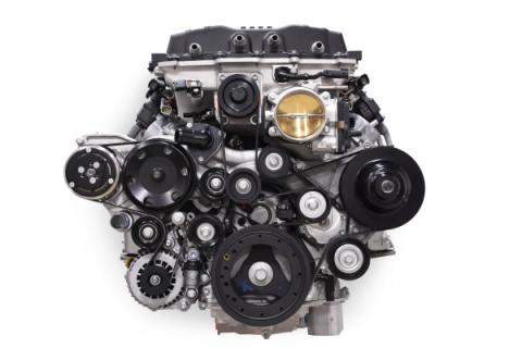 Premium Mid-Mount Complete Accessory System GM Gen V LT5 Dry Sump Engines Black Finish Complete GM Gen V LT5 Accessory Drive System W/ Alt, P/S, A/C, Water Pump, Belts, and Hardware Holley