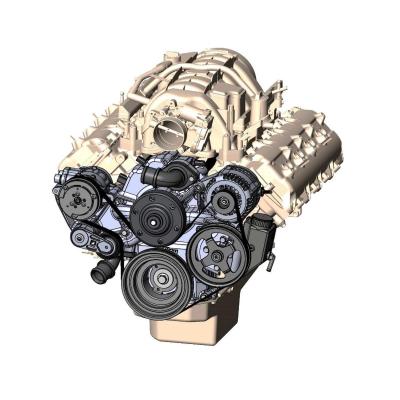 Premium Black Mid-Mount Complete Accessory System Gen III Hemi Engine VVT Fits 2009 &amp; Up 5.7L &amp; 2011 &amp; Up 6.4L Engines Black Finish SFI Certified Damper with Billet Aluminum Pulley Holley