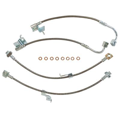 2015-2020 GT and GT350R Front and Rear SS Brake Hose Kit Cover Cover J&amp;M Products