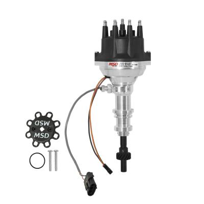 Pro-Billet Cam Sync Distributor, Ford 351W, Steel Gear Hall-Effect Sync Pickup And Includes A Steel Gear. Must Be Used With An MSD 6, 7 Or 8-Series Ignition MSD Ignition