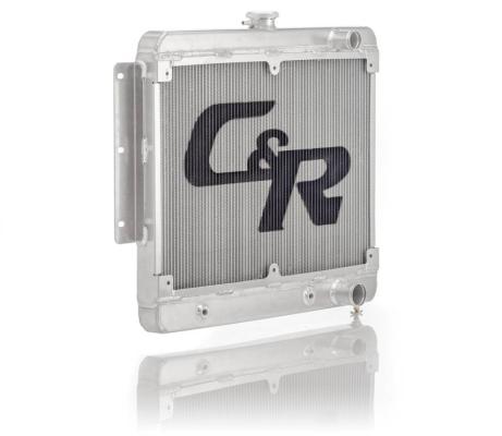 Chevy Impala 59-64 Radiator SBC/BBC Transmission Oil Cooler Accepts Factory Fan Shroud Or Spal Dual 11 in Fans CR Racing