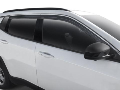 Low Profile Ventvisor Deflector Smoke with Chrome Trim Outside Mount 4 Piece For 2022-2025 Corolla Cross Husky Liners