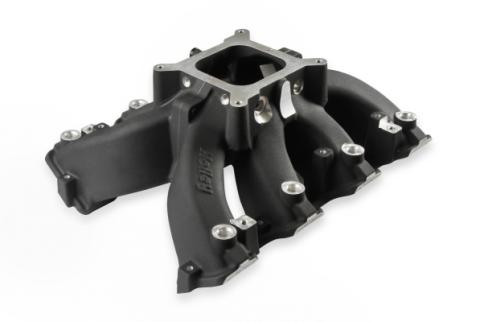 Single Plane EFI Split-Design Race Intake Manifold- GM LS3/L92- Black EFI Single Plane Split-Design Race Intake Manifold Fits All GM LS Gen III or IV Engines Equipped with LS3/L92 Cylinder Heads Holley