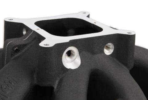 Single Plane Split-Design Race Intake Manifold- GM LS3/L92- Black -4150 Carbureted Single Plane Split-Design Race Intake Manifold Fits All GM LS Gen III or IV Engines Equipped with LS3/L92 Style Cylinder Heads Holley