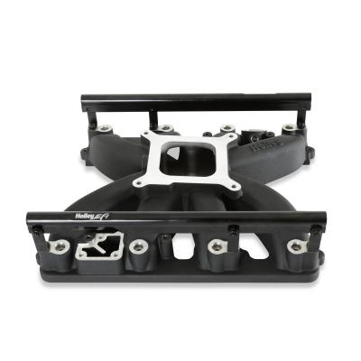 Single Plane Intake Manifold for Gen III Hemi, EFI Black Fits 2009-2023 5.7-liter, 2005-2010 6.1-liter and 2011-2023 6.4-liter Chrysler Gen III Hemi Engines Holley