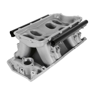 Hi-Ram EFI Intake Manifold Kit Big Block Chevy Hi-Ram Intake Manifold with 105mm LS Geniv Type Throttle Body Flange Type Plenum Top A -10AN Fuel Rail Kit Is Included Holley