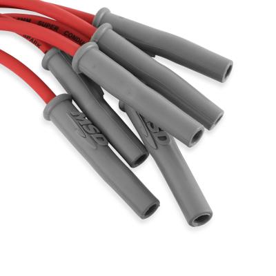 Super Conductor Spark Plug Wire Set Buick Grand Natl, 3.8L V6 Distless For Use On Buick Grand National, 3.8L V6 Distributorless, Red Jacket MSD Ignition
