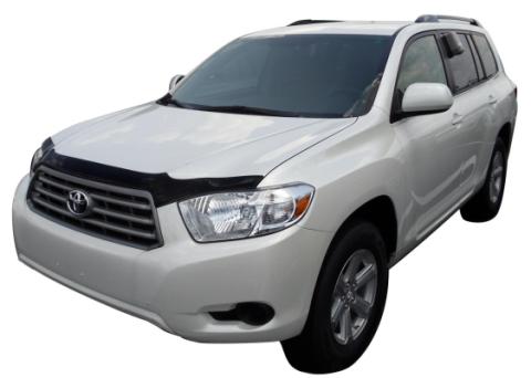 Aeroskin Hood Protector Flush Mount for 2008-2010 Toyota Highlander Smoke AVS