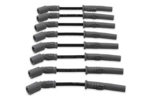 Wire Set Black Sc, GM LS1, Vette/Camaro, '97-On For Use On GM LS1 Engines, Corvette, Camaro, '97-On, Black Jacket MSD Ignition