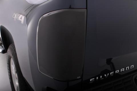 Tail Shades Blackout Taillight Covers for 2007-2013 Chevrolet Silverado 1500 Blackout 2 Piece AVS