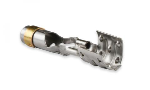 Terminals, Spark Plug Wire Straight/Multi-Angle Qty 50 Spark Plug Terminals, Straight Dual Crimp, Multi-Angle, Stainless Steel Qty 50 MSD Ignition
