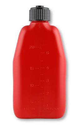 Utility Jug W/Filler Hose Square Plastic 5 Gallon Red Mr Gasket
