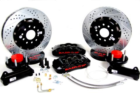 Brake System 13 Inch Front Pro+ Black 65-66 Ford/RideTech Mustang BAER Brakes