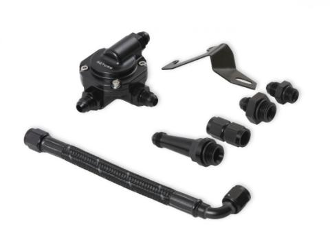 Stealth 4150 Braided Fuel Crossover Kit Includes Billet Fuel Pressure Regulator And All Mounting Hardware Sniper EFI