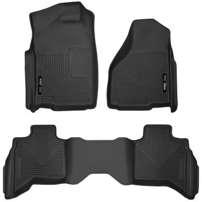 X-act Contour Front &amp; 2nd Seat Floor Liners For 2010-2024 Ram 1500, 1500 Classic Husky Liners