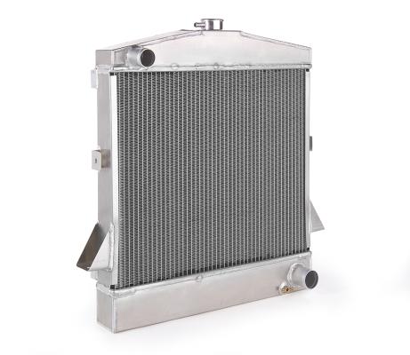 Downflow Radiator Factory-Fit Natural Finish for 26-27 Ford Model T w/Std Trans Driver Upper Hose Be Cool Radiator