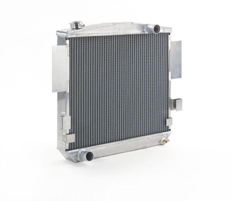 Downflow Radiator Factory-Fit Natural Finish for 74-78 Ford Mustang II/Mach 1/Cobra w/Std Trans Be Cool Radiator