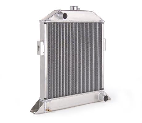 Downflow Radiator Factory-Fit Natural Finish for 33-37 Willys w/Std Trans Be Cool Radiator