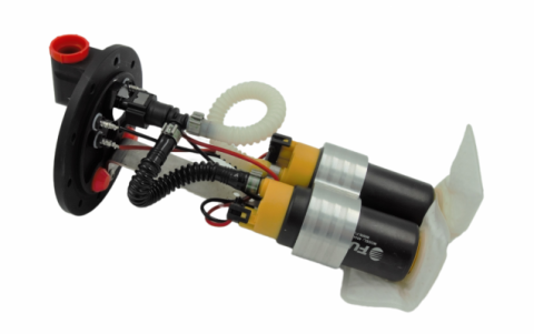 Dual 340lph E85 Pump Fuel Surge Tank System 290mm Tall FUELAB